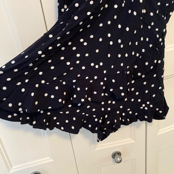 Zara polka-dot wrap style romper - Picture 3 of 5